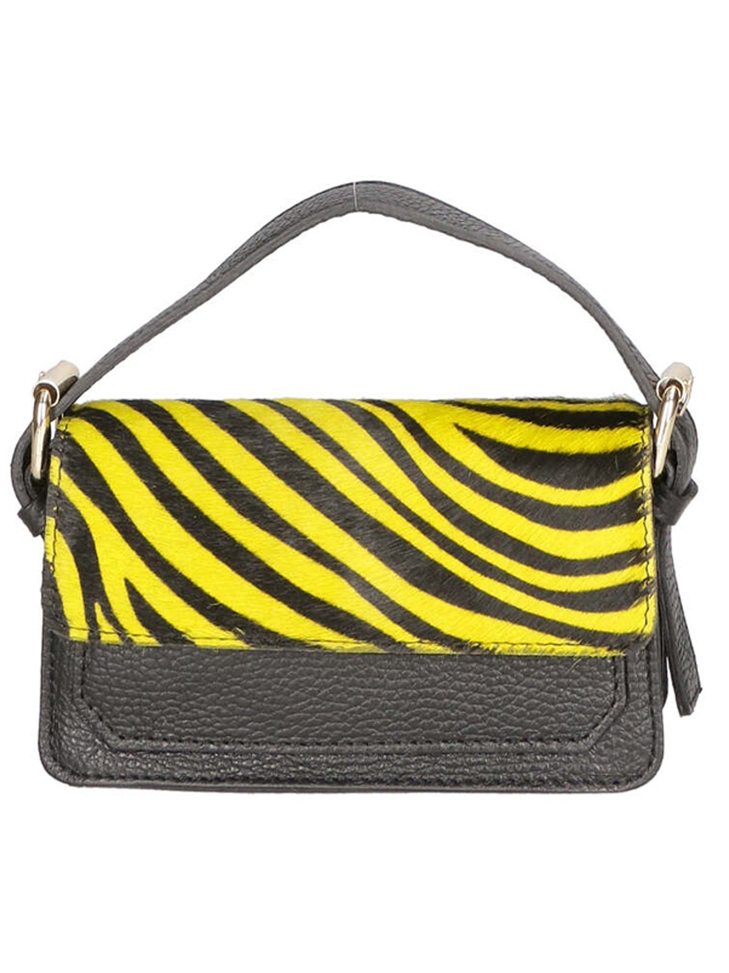 Pochette da Donna in Vera Pelle | Gave Lux | GLX220485823FBG-ZEBRA_GIALLO
