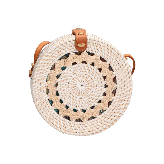 Jessica Borsa a tracolla da Donna in Paglia Intrecciata a mano