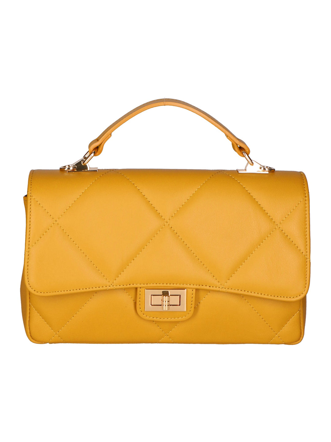Borsa a spalla da Donna in Vera Pelle | gave lux | GLX220687923FBG-S36_SENAPE