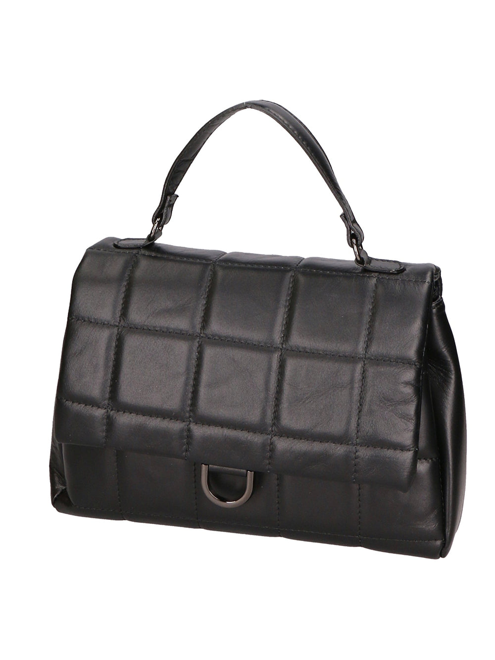 Lila Damenhandtasche aus echtem Leder