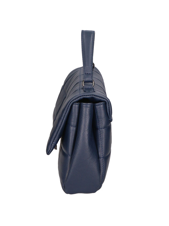 Lila Damenhandtasche aus echtem Leder