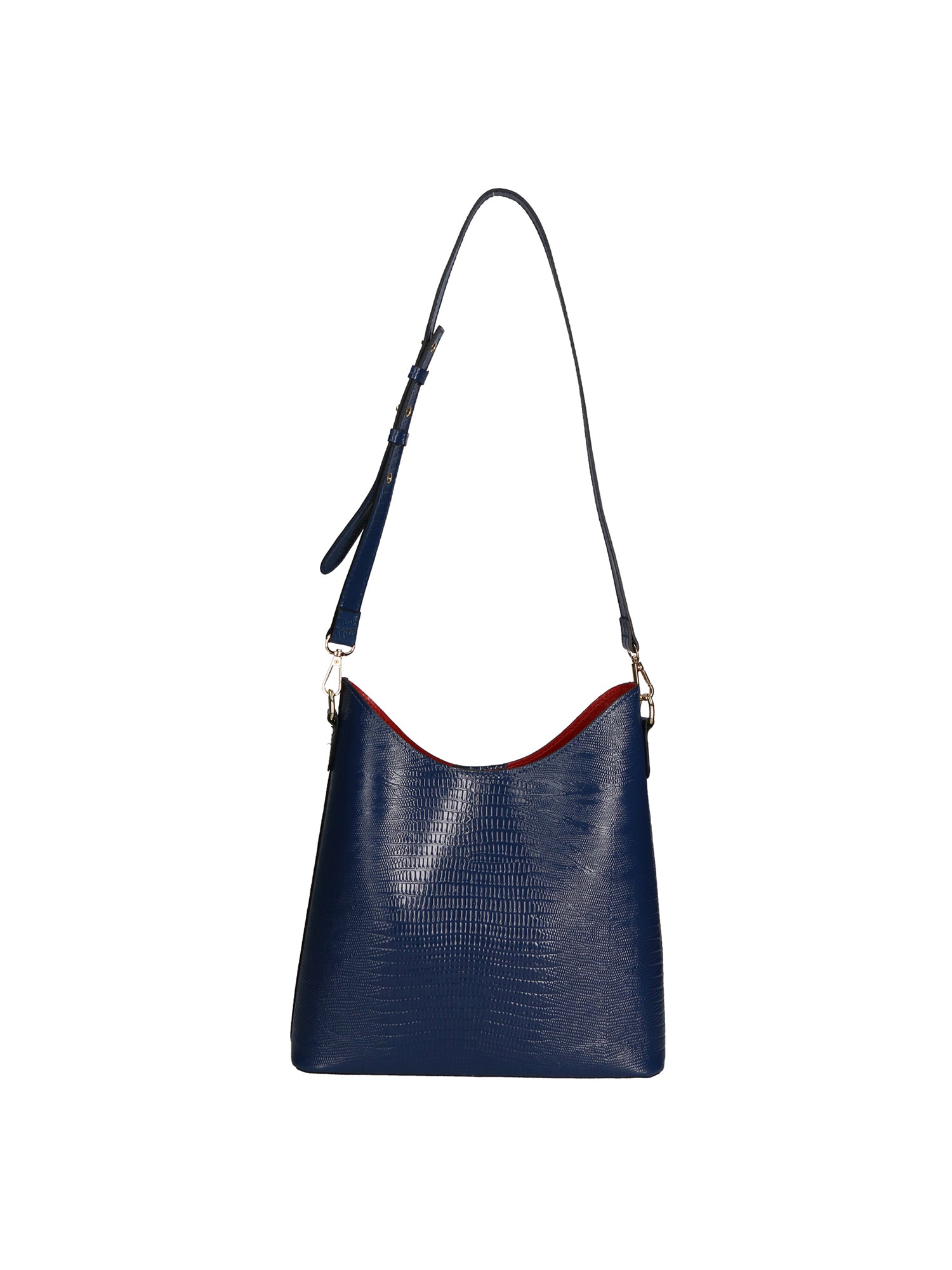 Borsa a spalla da Donna in Vera Pelle | Gave Lux | GLX220544223FBG-LU24_BLU_JEAN