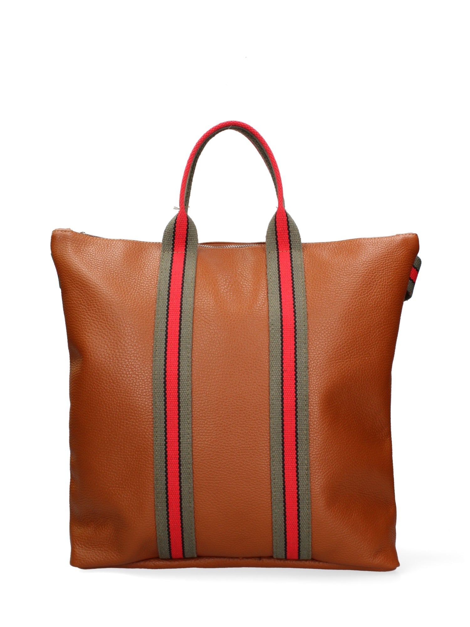 Borsa a mano convertibile in zaino da donna In Vera pelle | Gave Lux | GLX2268974623FBG-D17_CUOIO_SCURO_-_VERDE