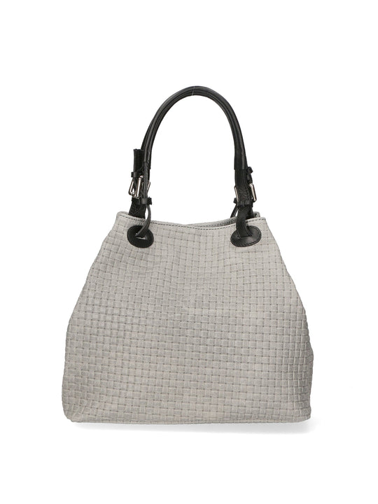Borsa a spalla da Donna in Vera Pelle | Gave Lux | GLX228004723FBG-018_GRIGIO_MEDIO