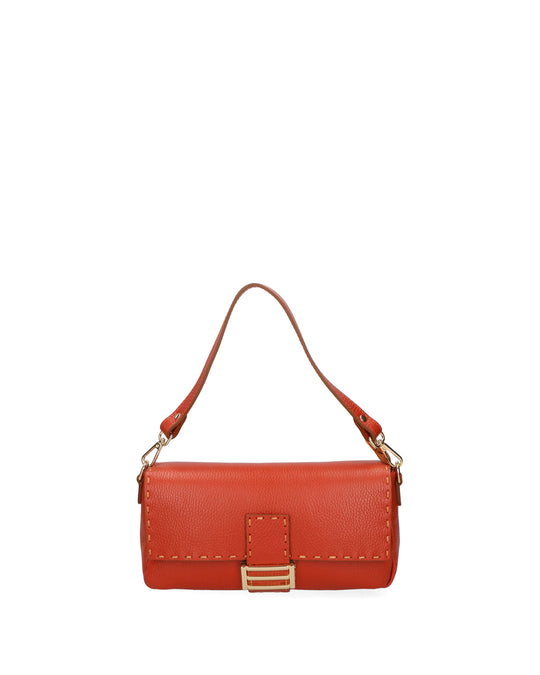borsa a spalla da Donna in Vera Pelle | gave lux | GLX220686923FBG-D61_MATTONE