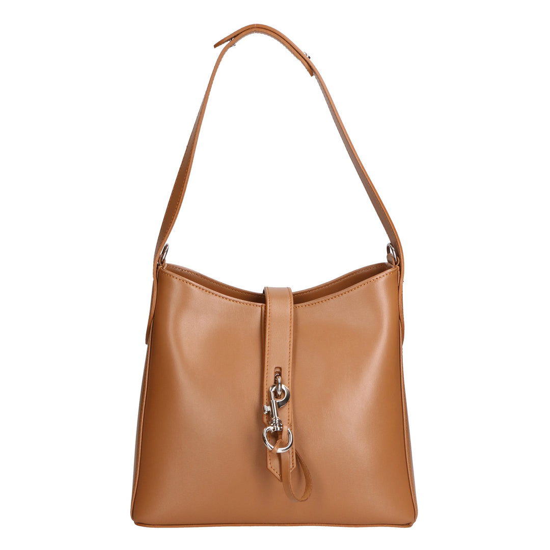 Borsa a spalla da Donna in Vera Pelle | Gave Lux | GLX220591723FBG-B44_CAMEL