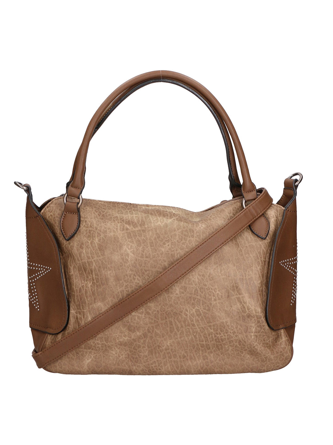 Rosa Damen Handtasche aus Kunstleder