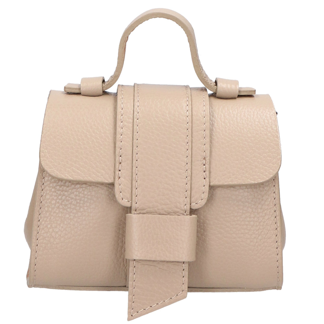 Borsa a mano da Donna in Vera Pelle | Gave Lux | GLX220625023FBG-D05_CAPPUCCINO_+_D44_CUOIO
