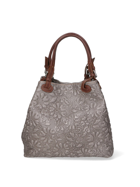borsa a mano da Donna in Vera Pelle | Gave Lux | GLX228004923FBG-018_GRIGIO_MEDIO