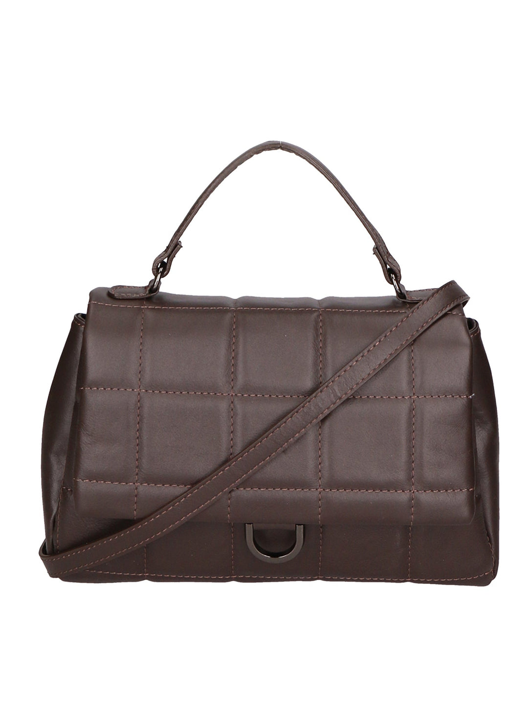 Lila Damenhandtasche aus echtem Leder