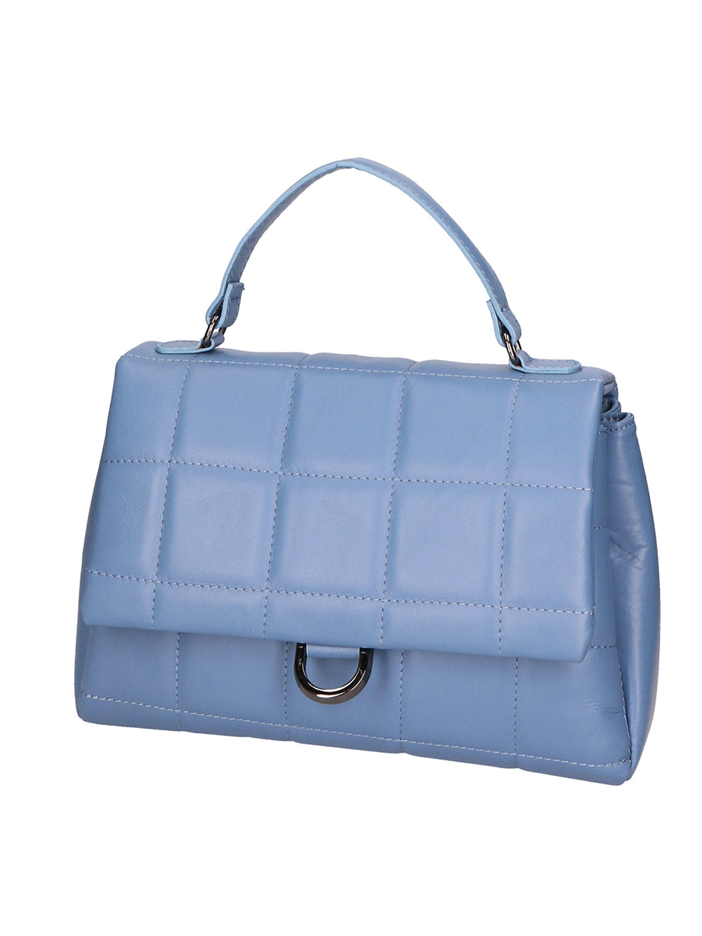 Lila Damenhandtasche aus echtem Leder