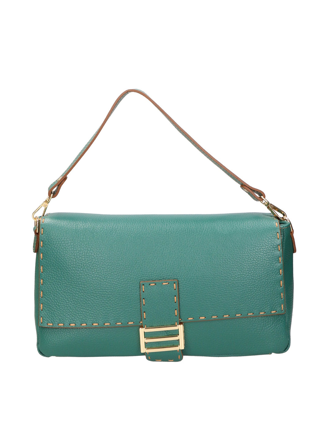 borsa a spalla da Donna in Vera Pelle | gave lux | GLX220686823FBG-D91_PAVONE