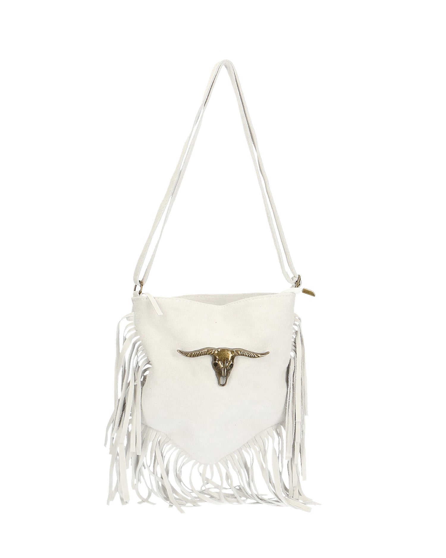Borsa a tracolla da donna In Vera pelle | Gave Lux | GLX22151823FBG-BIANCO