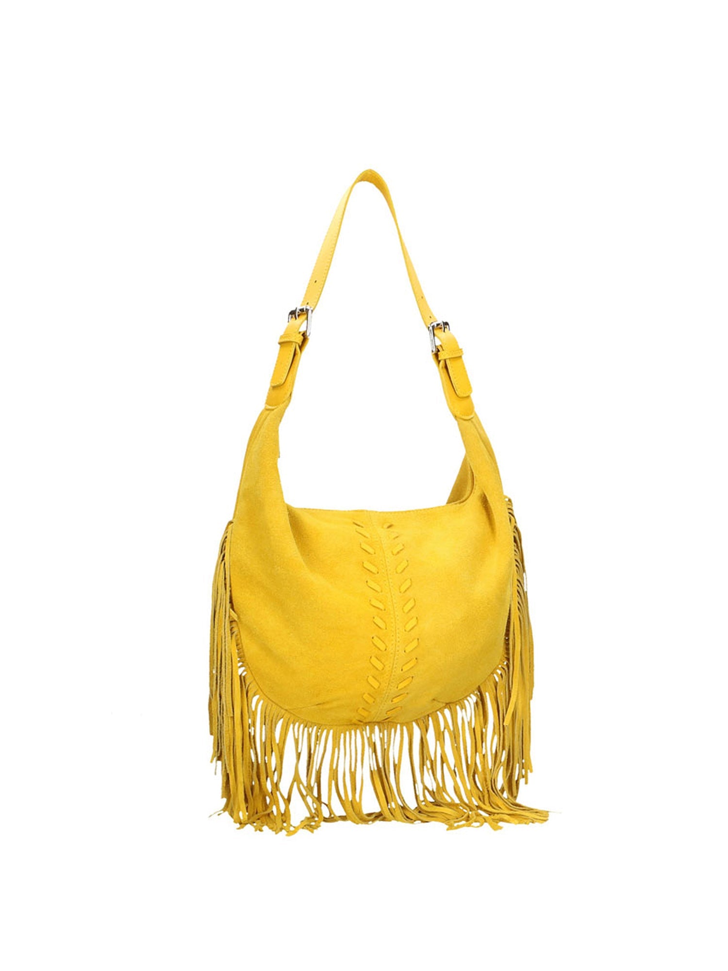Borsa a spalla da Donna in Vera Pelle | Gave Lux | GLX22863023FBG-GIALLO_YELLOW
