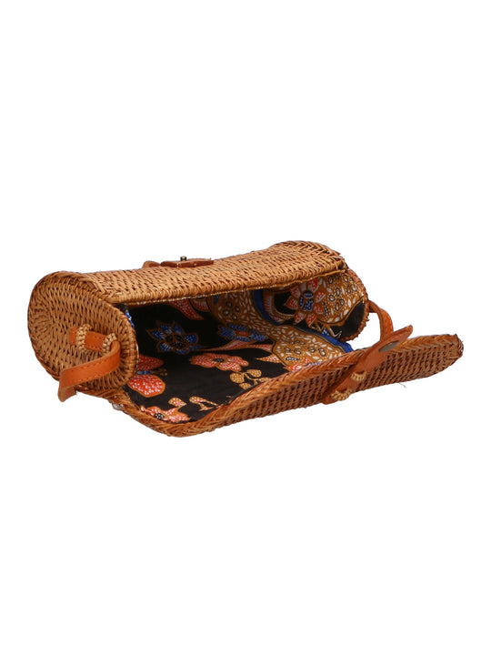 Laurentina Women's Rattan Shoulder Bag