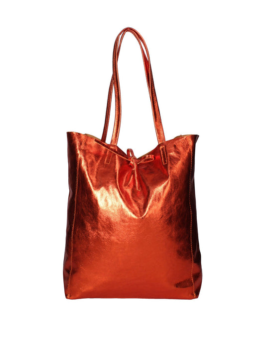 Borsa Shopper da donna In Vera pelle | Gave Lux | GLX220756523FBG-L010_ARANCIO