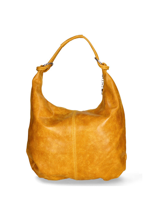 Borsa a sacca da Donna in Vera Pelle | Gave Lux | GLX22528023FBG-047_SENAPE