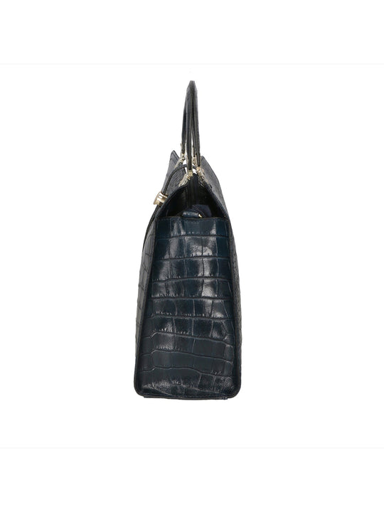Celeste Borsa a mano da Donna in Vera Pelle
