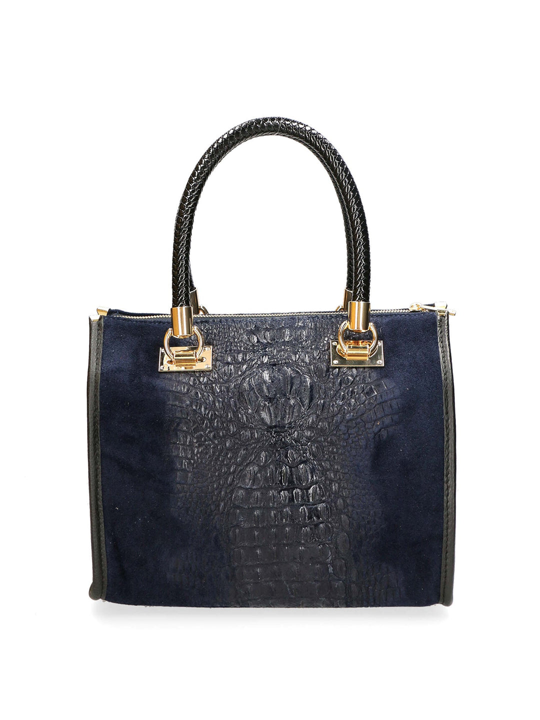 Borsa a bauletto da Donna in Vera Pelle | Gave Lux | GLX228004423FBG-012_BLU_JEANS