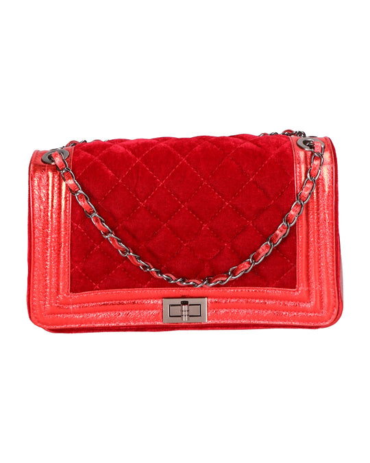 Borsa a tracolla da donna In Vera pelle | gave lux | GLX22113923FBG-ROSSO_