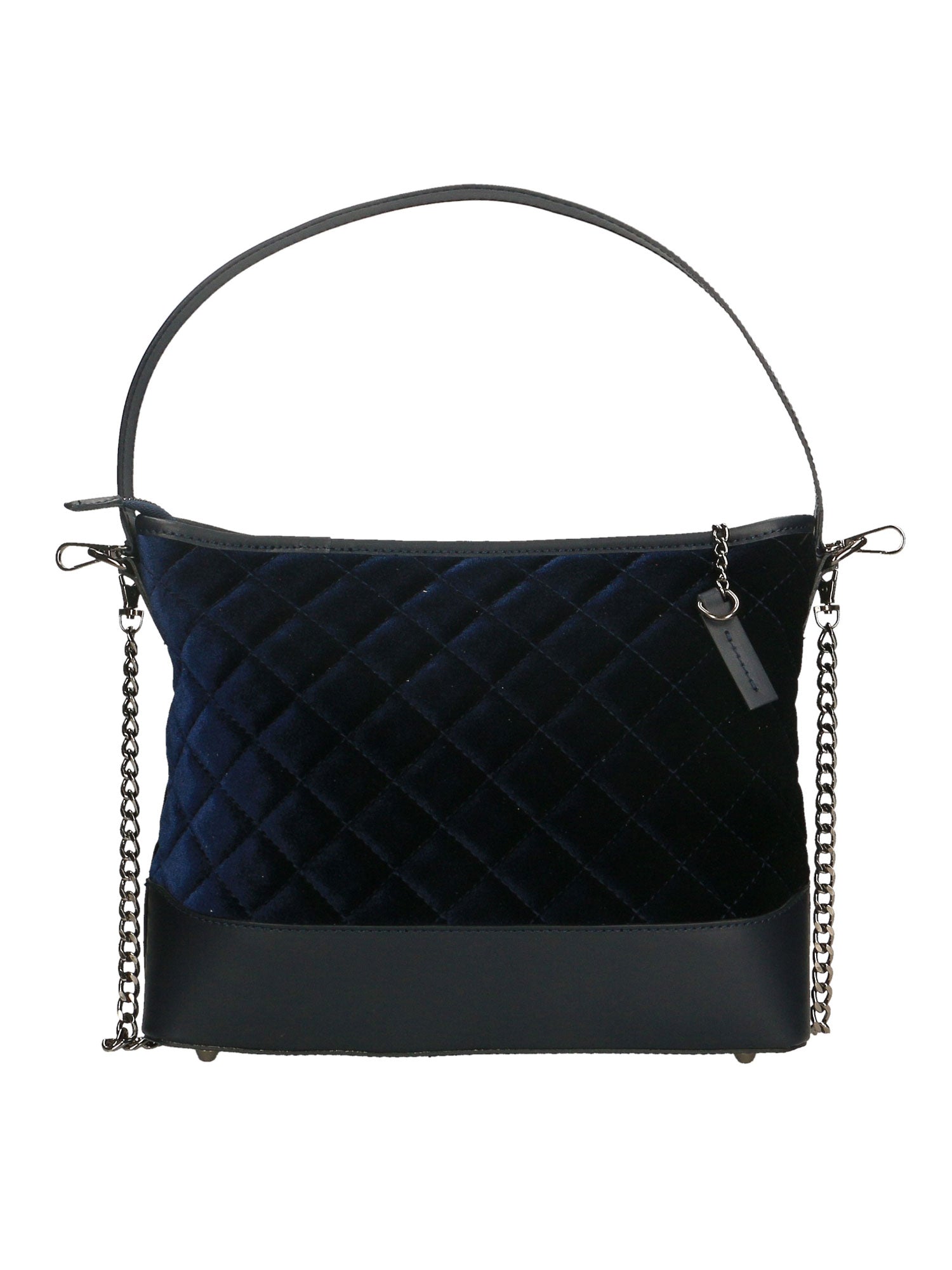 Borsa a spalla da donna In Velluto | Gave Lux | GLX22882323FBG-BLU