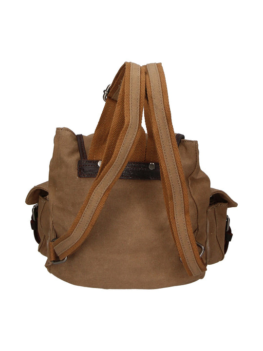 Micaela Unisex-Rucksack aus Canvas und Leder