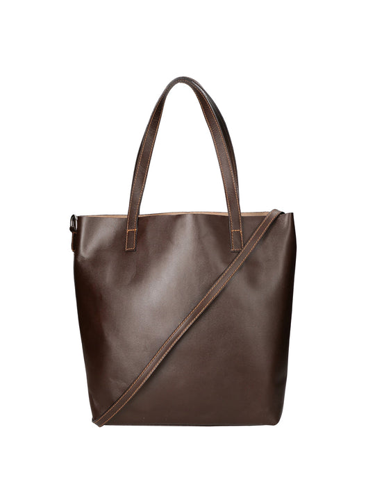 borsa a mano da Donna in Vera Pelle | Gave Lux | GLX22900623FBG-TMORO_DARK_BROWN