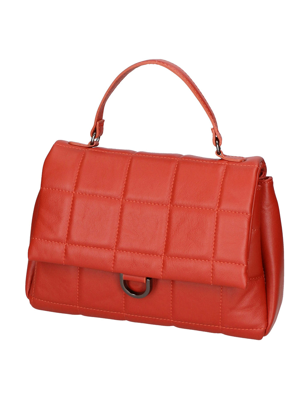 Lila Damenhandtasche aus echtem Leder