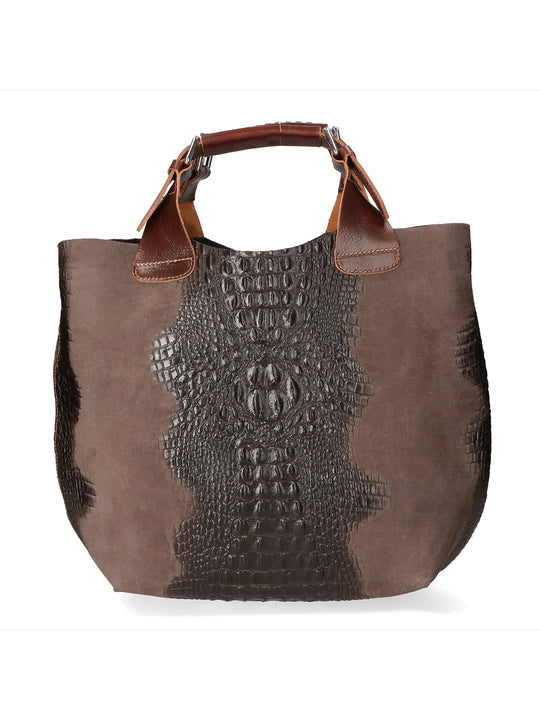 Borsa a spalla da Donna in Vera Pelle | Gave Lux | GLX229007_123FBG-T.MORO