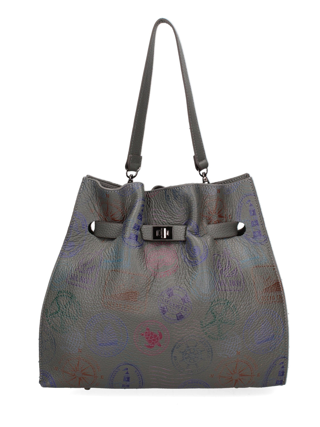 Borsa a mano da donna In Vera pelle | Gave Lux | GLX2256413723FBG-GRIGIO