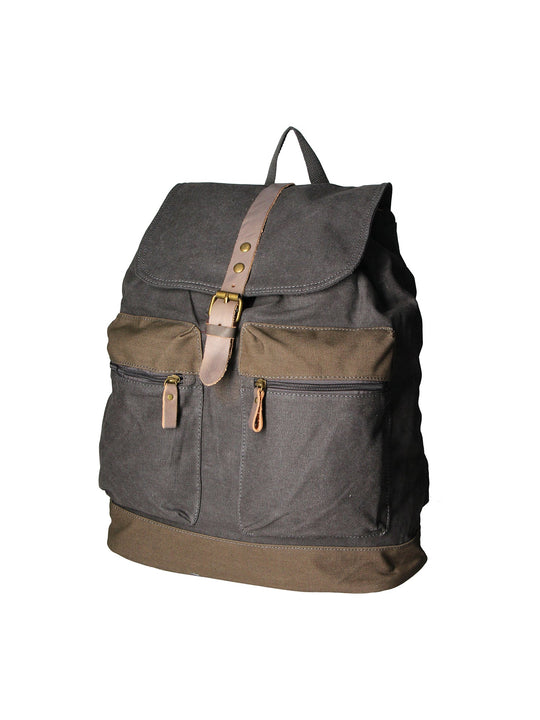 Mavi’ Zaino unisex in Canvas e pelle
