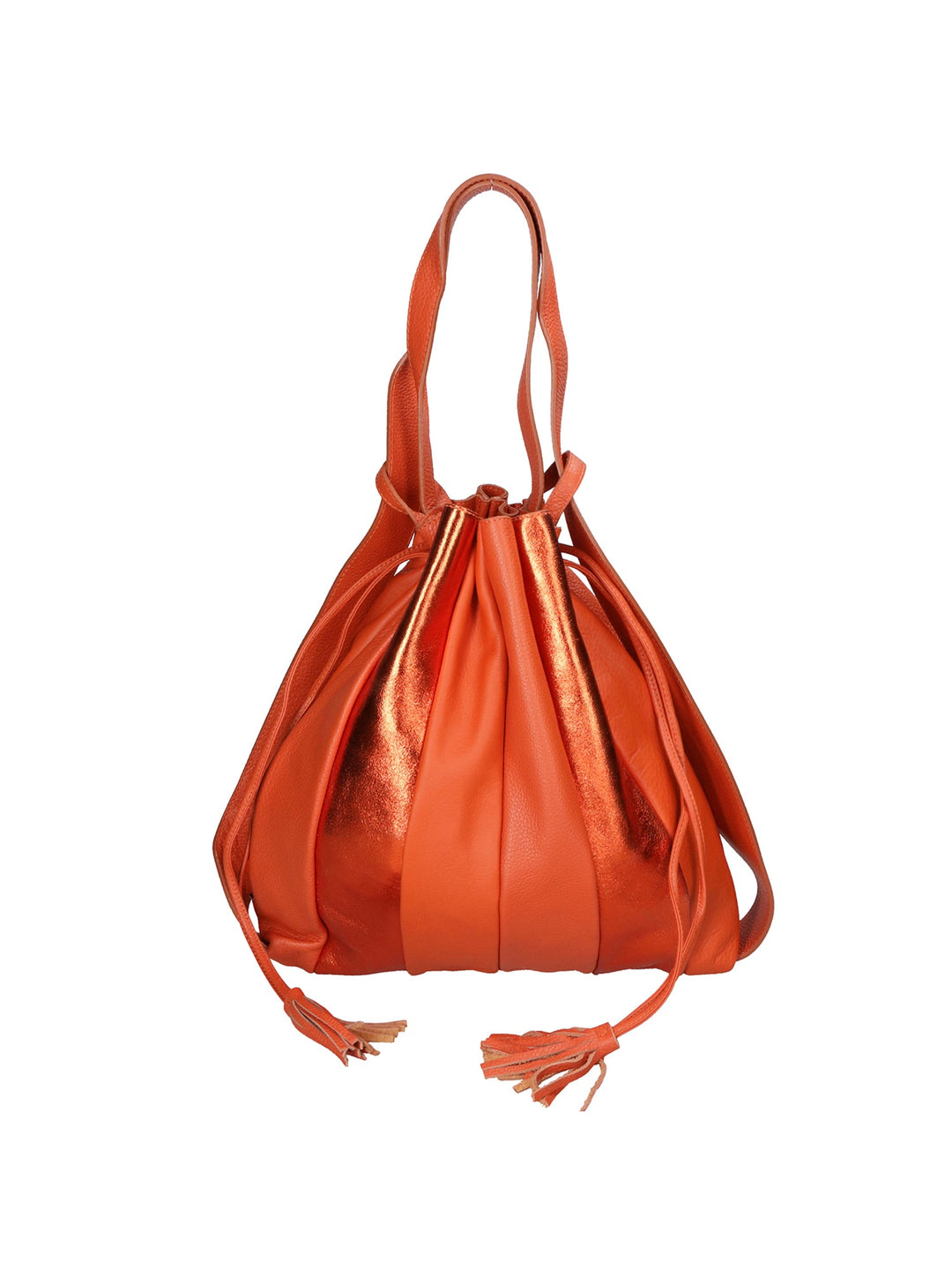 Borsa a spalla da Donna in Vera Pelle | Gave Lux | GLX2258004123FBG-ARANCIO_ORANGE