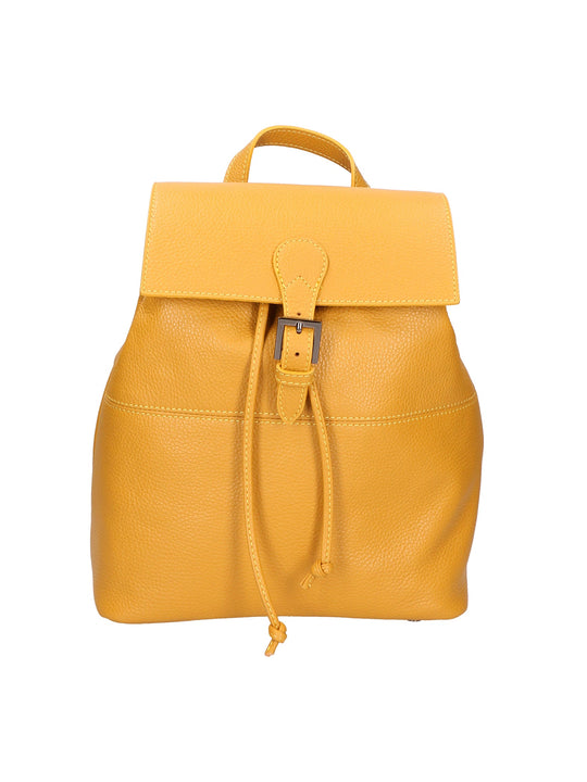 Zaino da Donna in Vera Pelle | Gave Lux | GLX220685523FBG-D36_SENAPE_MUSTARD