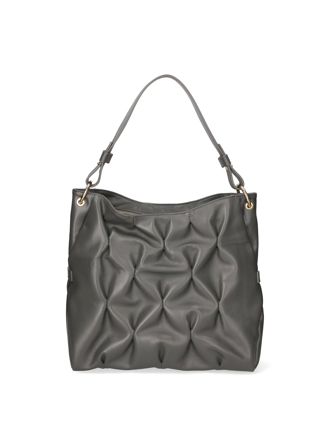 Borsa a spalla da Donna in Vera Pelle | Gave Lux | GLX220399823FBG-S27_CENERE