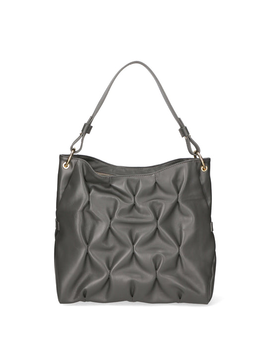Borsa a spalla da Donna in Vera Pelle | Gave Lux | GLX220399823FBG-S27_CENERE