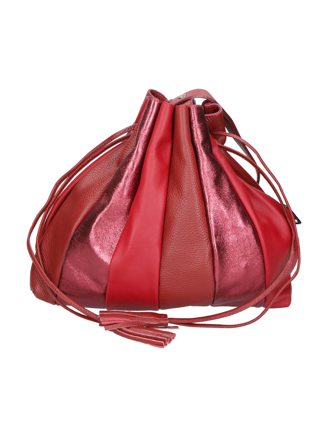 Borsa a spalla da Donna in Vera Pelle | Gave Lux | GLX2257604223FBG-ROSSO_RED