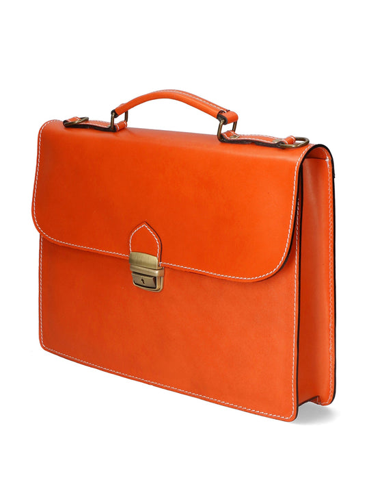 Dafne Borsa da lavoro Unisex in Vera Pelle