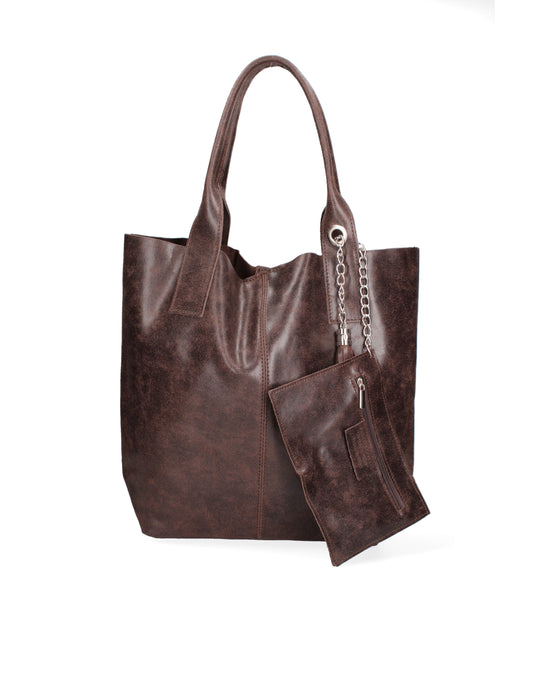 Hobo-Tasche aus echtem Leder für Damen