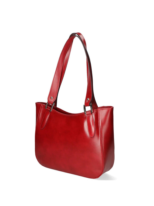 Borsa a spalla da Donna in Vera Pelle | Gave Lux | GLX22902423FBG-ROSSO_RED