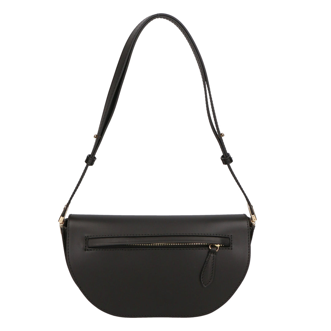 Borsa a tracolla da Donna in Vera Pelle | Gave Lux | GLX220630423FBG-NERO+NERO