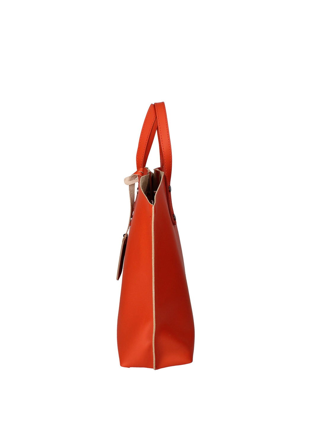 2094-L311_MATTONE Borsa a spalla da donna In Vera pelle