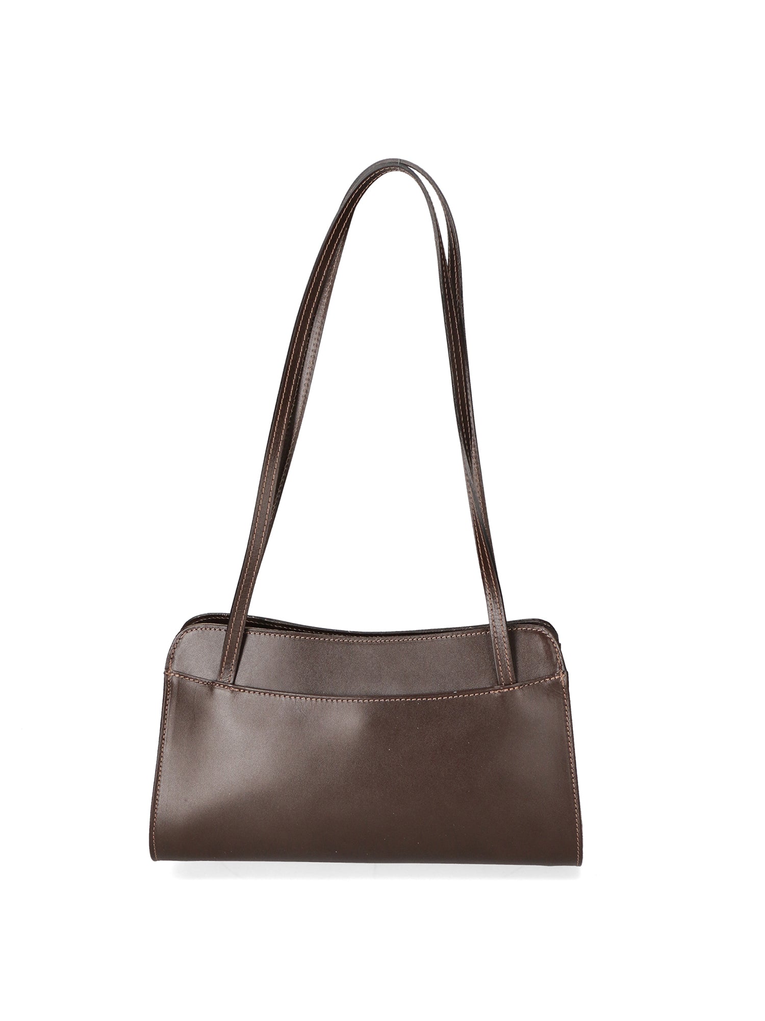 Borsa a spalla da Donna in Vera Pelle | Gave Lux | GLX22912023FBG-TMORO_DARK_BROWN