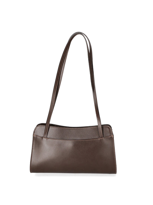 Borsa a spalla da Donna in Vera Pelle | Gave Lux | GLX22912023FBG-TMORO_DARK_BROWN