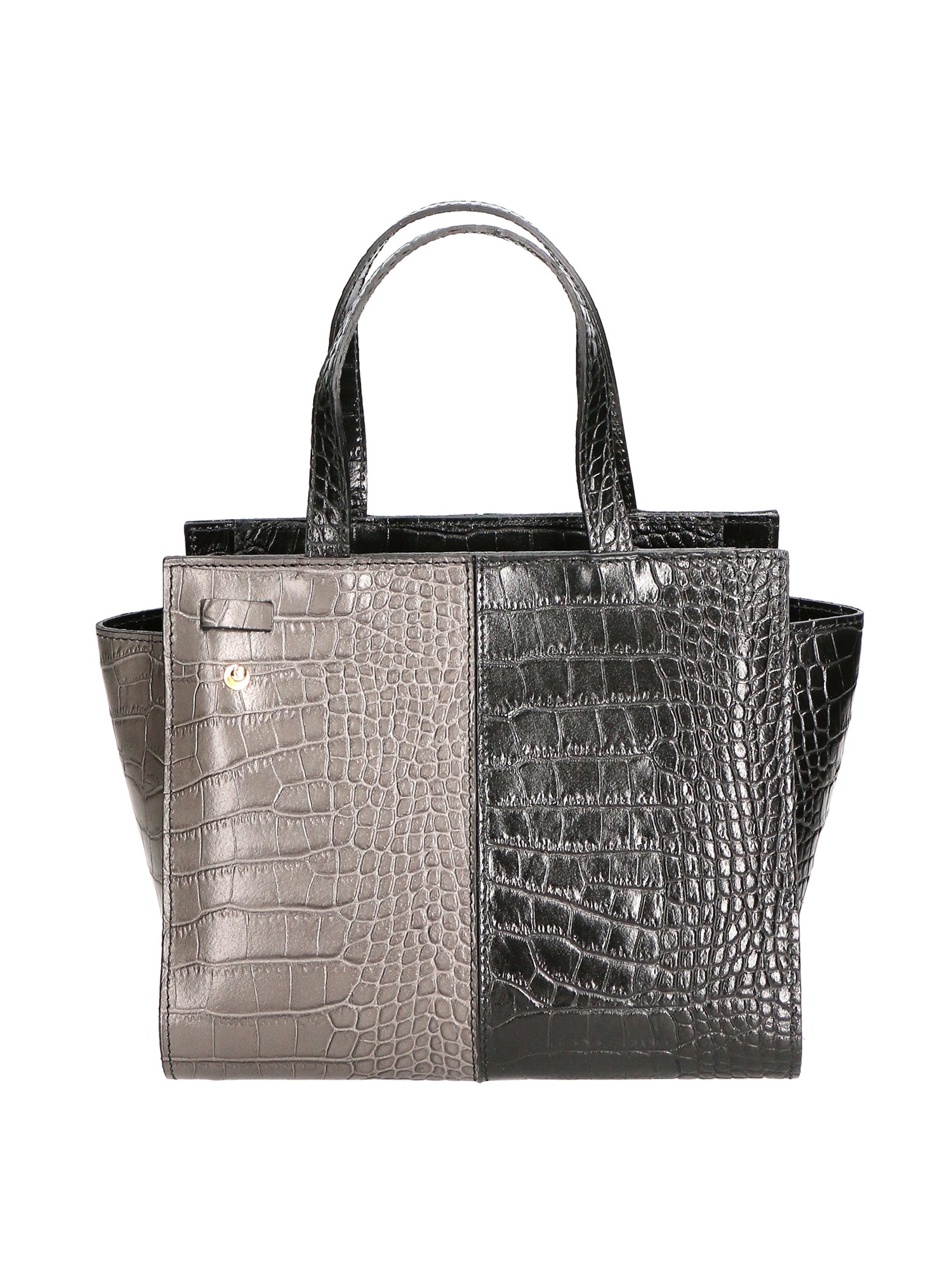 Borsa a mano da Donna in Vera Pelle | Gave Lux | GLX220543523FBG-C28_NERO_C27_CENERE