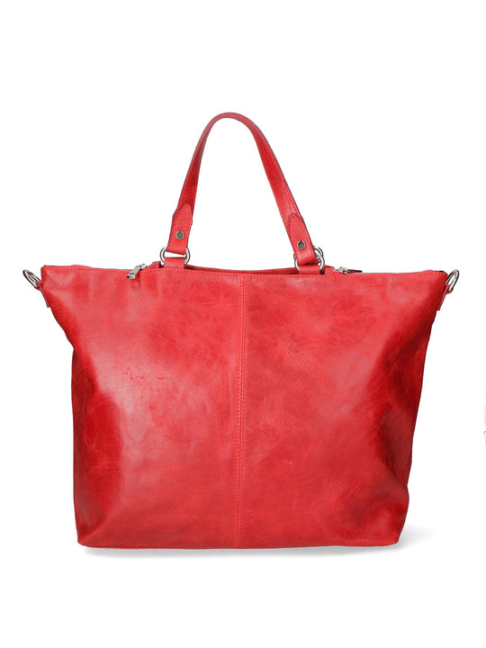 Borsa a spalla da Donna in Vera Pelle | Gave Lux | GLX228005523FBG-ROSSO