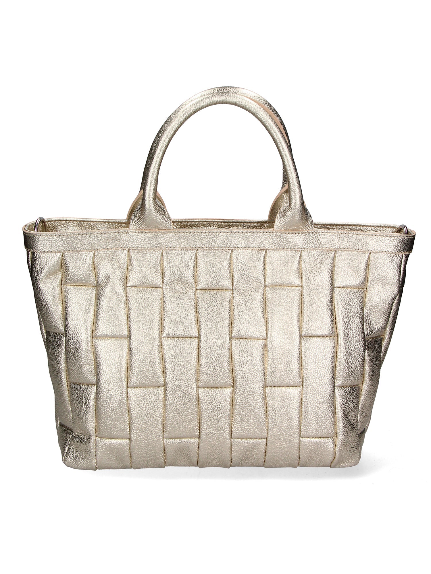 Borsa a mano da Donna in Vera Pelle | Gave Lux | GLX22SANEM-8423FBG-PLATINO