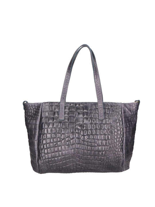 Borsa a spalla da Donna in Vera Pelle | Gave Lux | GLX220649923FBG-042_GRIGIO_SCURO