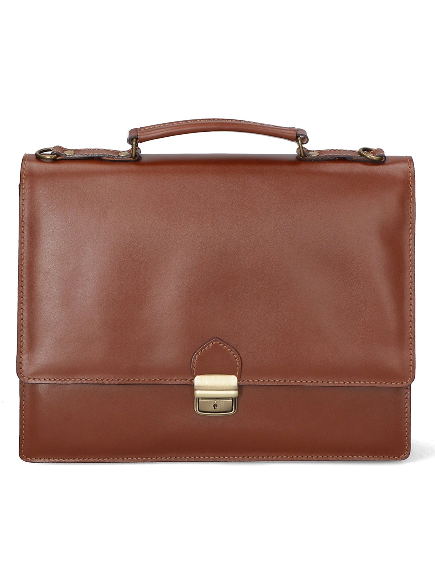 Borsa da lavoro Unisex in Vera Pelle | Gave Lux | GLX22700323FBG-MARRONE
